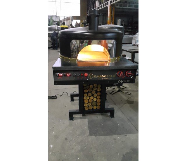 Traditional Wooden Gas Pizza Oven Mobile Oven 6x28" Pizza Capacity