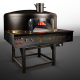 Traditional Wooden Gas Pizza Oven Mobile Oven 7x28" Pizza Capacity